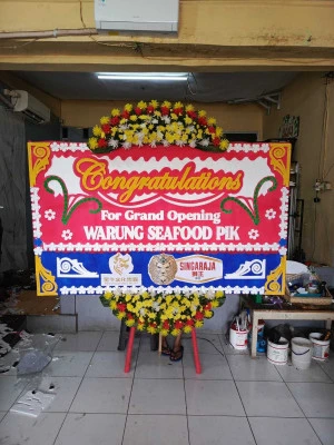 Papan Bunga di Universitas Prasetiya Mulya