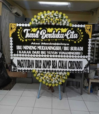 Papan Bunga di Universitas Prasetiya Mulya